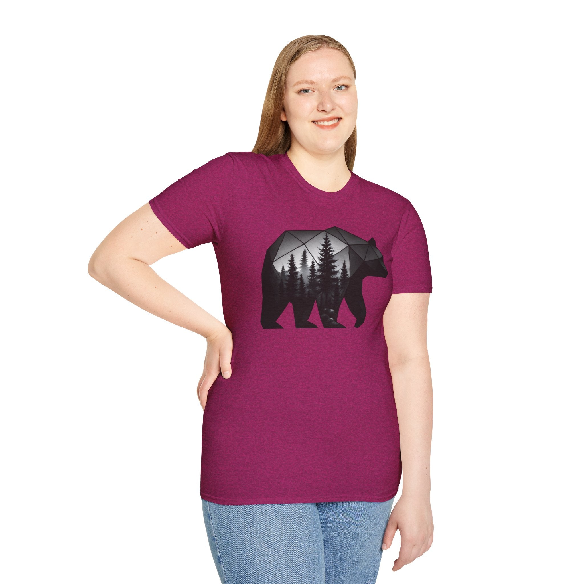 Geometric Forest Bear T-Shirt