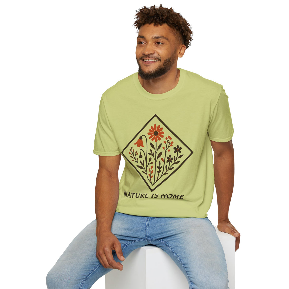 "Nature Is Home" Floral T-Shirt