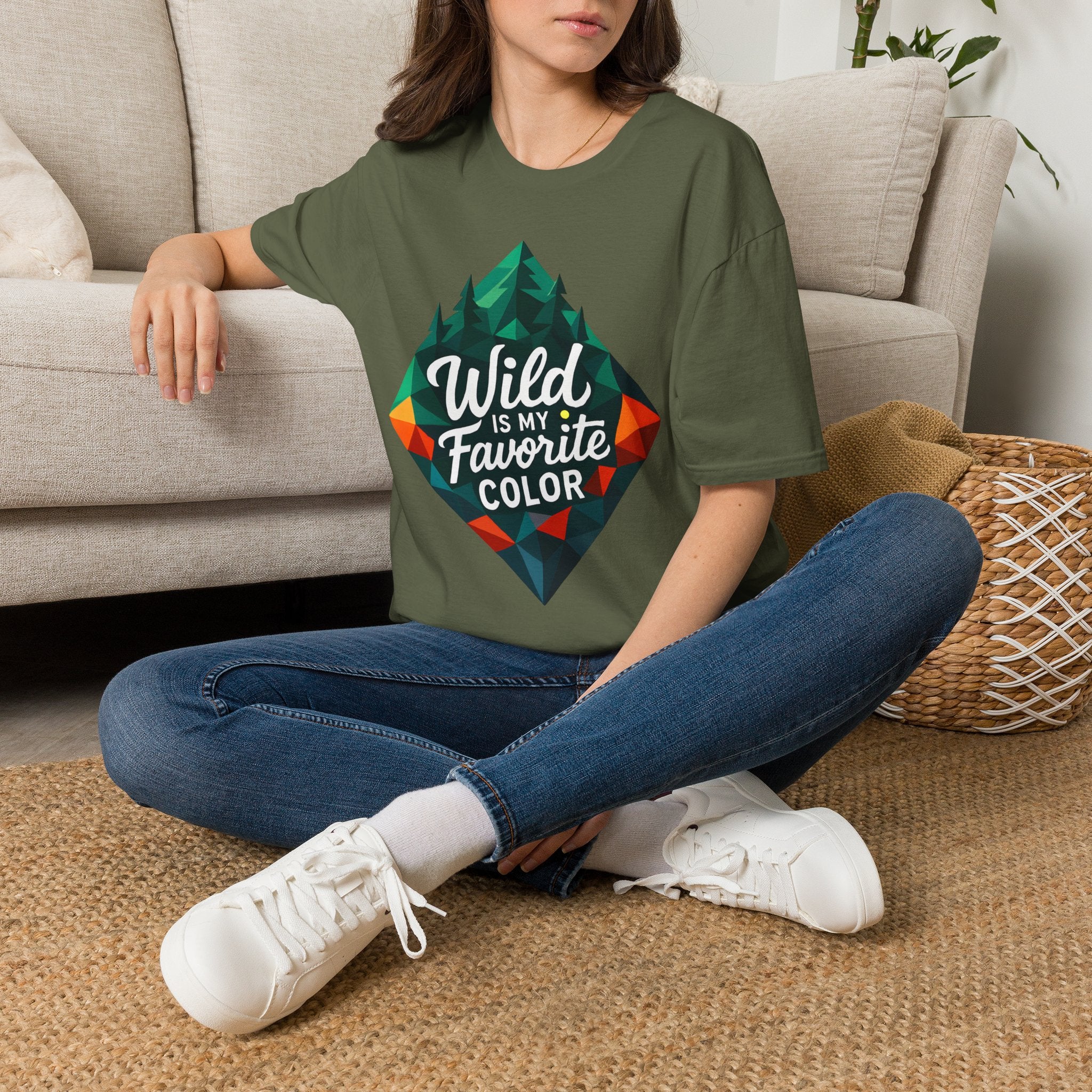 Wild Is My Favorite Color Diamond T-Shirt — Pines & Geometric Logo