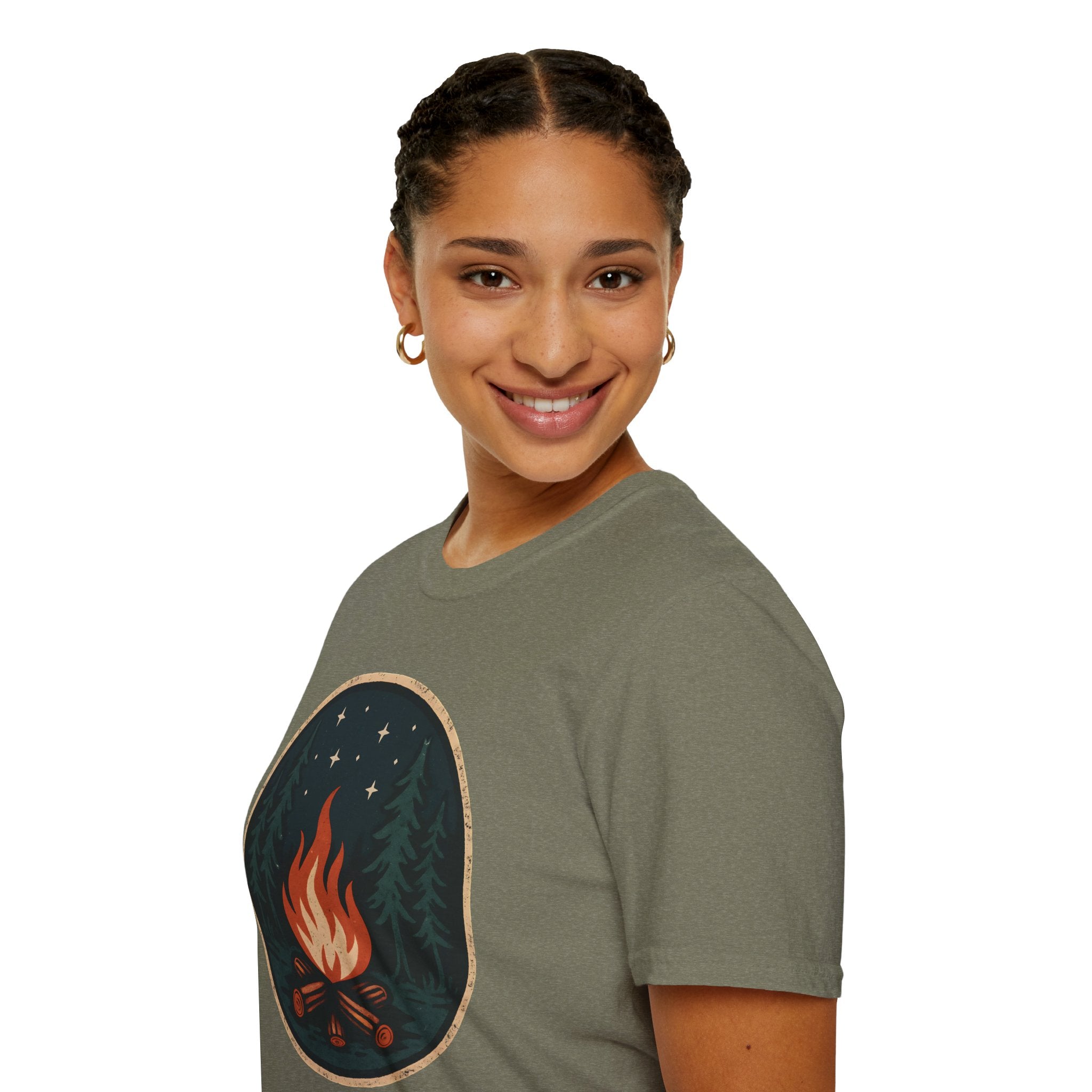 Forest Campfire at Night T-Shirt