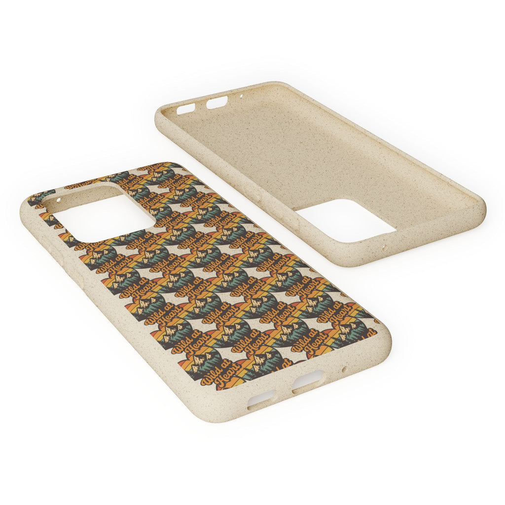 Eco-Friendly Phone Case — Vintage Camper Pattern Biodegradable iPhone Cover