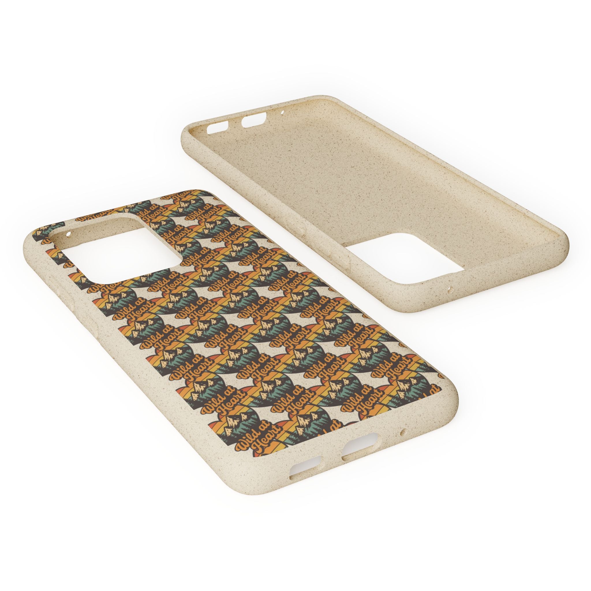 Eco-Friendly Phone Case — Vintage Camper Pattern Biodegradable iPhone Cover