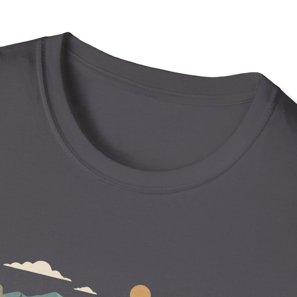 Hiker Mountain Sunset T-Shirt — Scenic Trail Adventure Tee