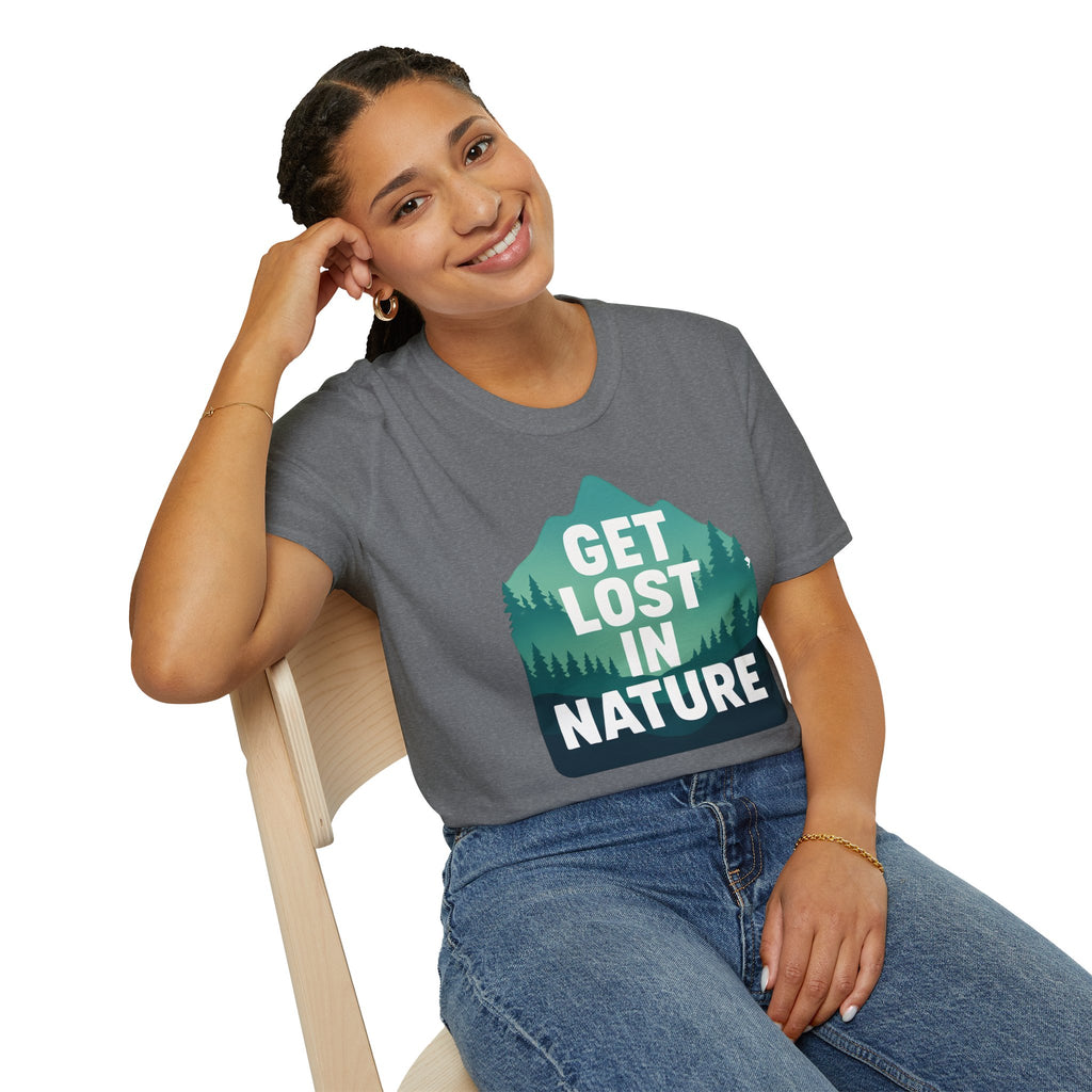 "Get Lost in Nature" Pine Trees T-Shirt