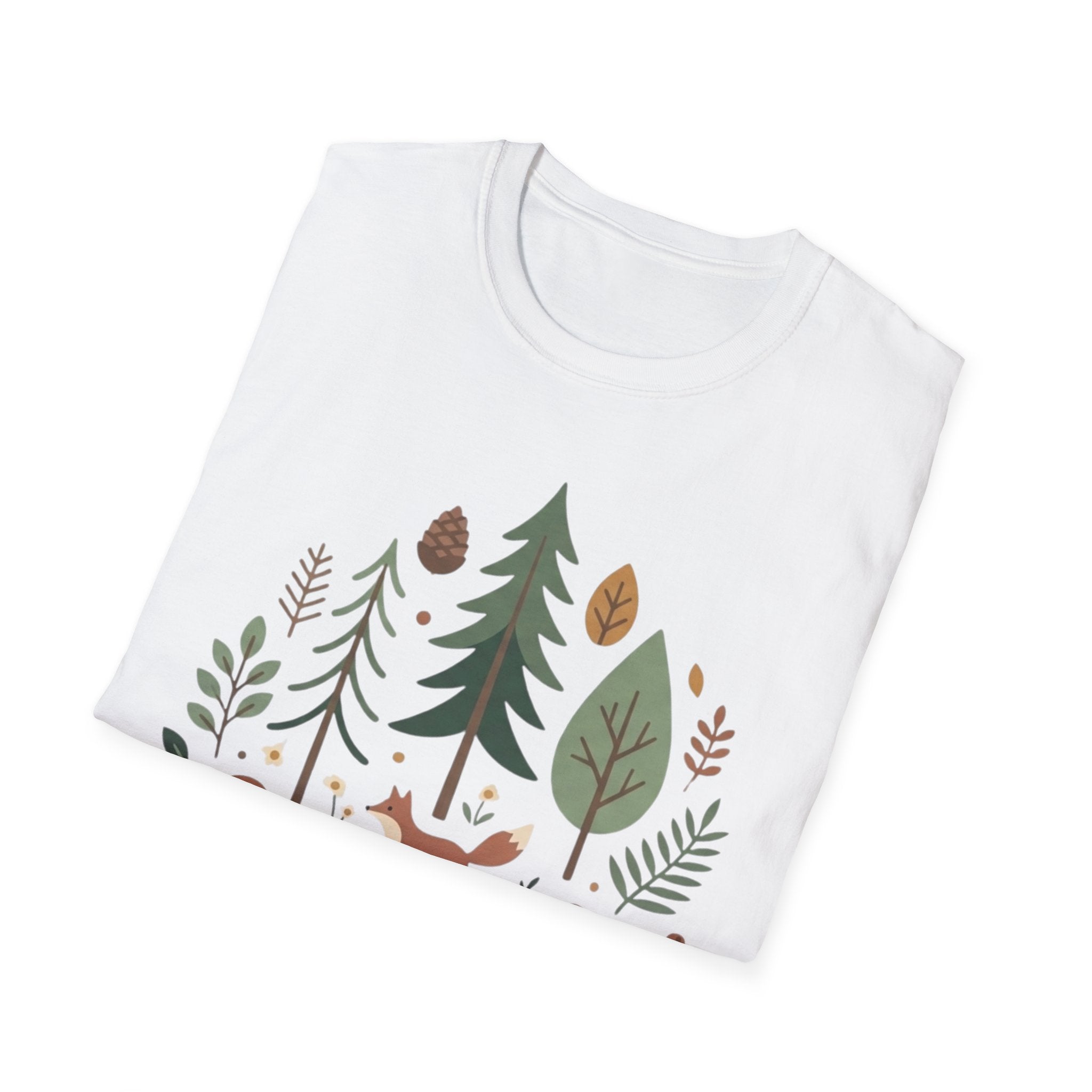 Woodland Fox T-Shirt — Nature Forest Camping Graphic Tee