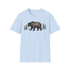 Bear & Forest T‑Shirt - Rustic Woodland Graphic Tee