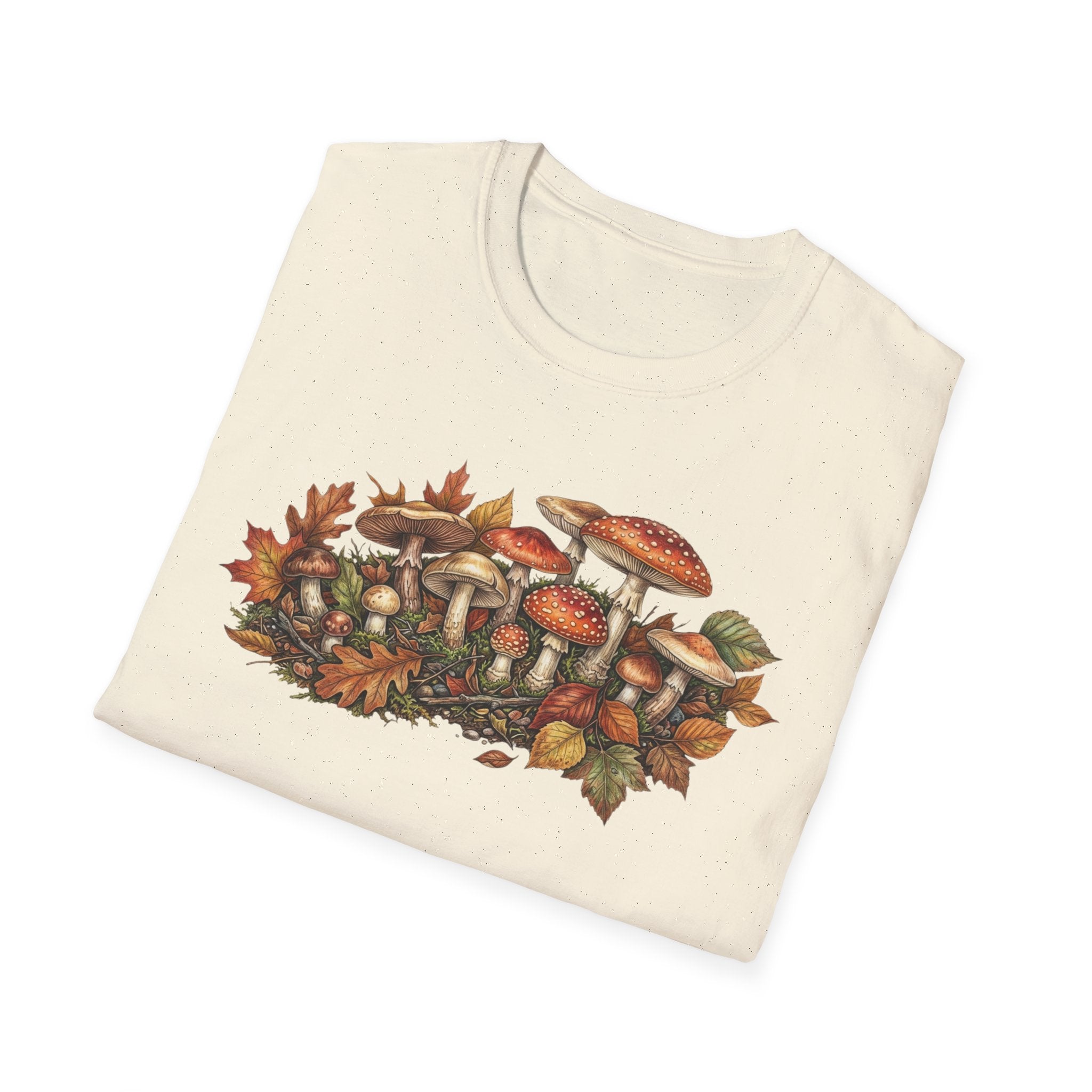 Mushroom & Autumn Leaves T-Shirt