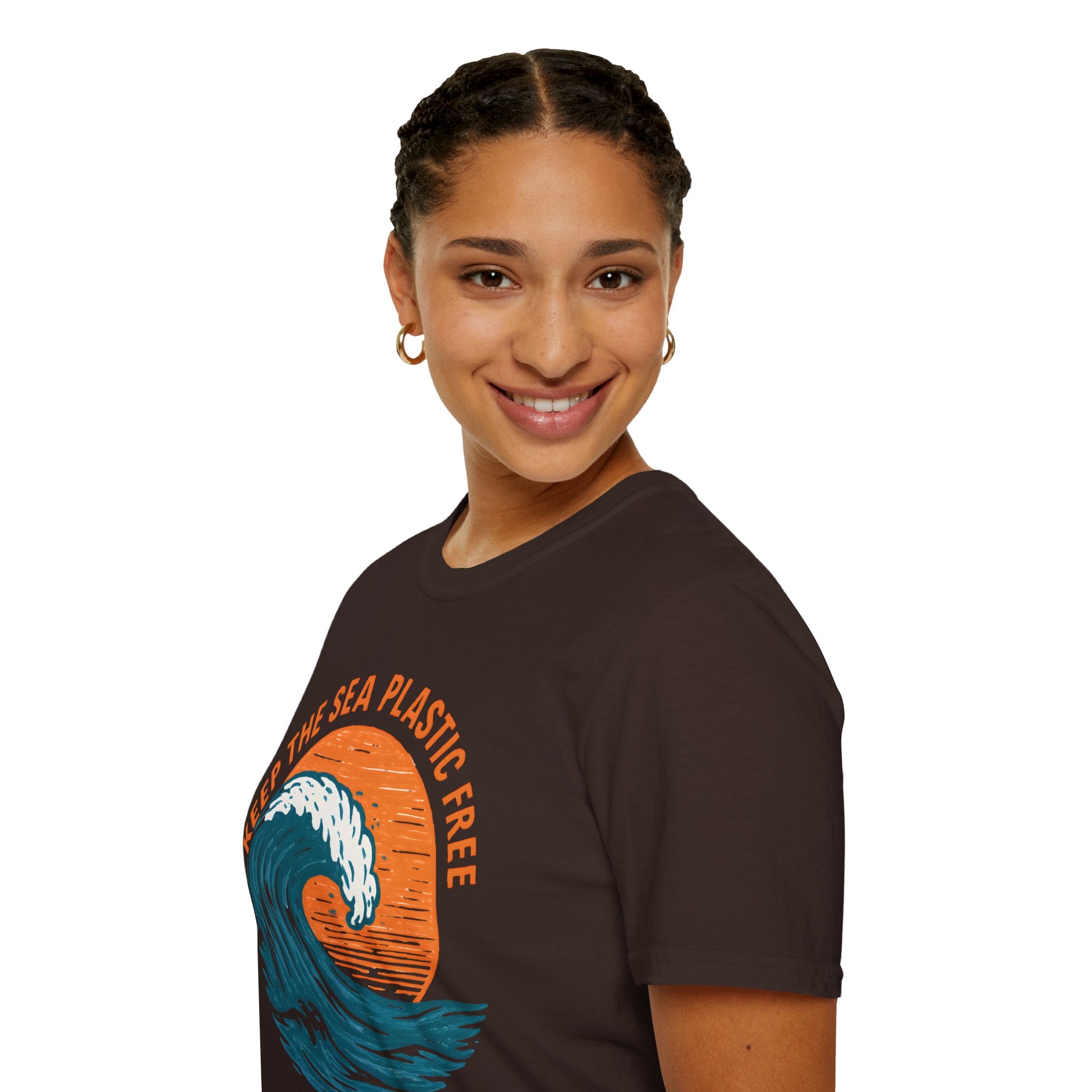 Keep the Sea Plastic Free T-Shirt — Ocean Conservation Wave Tee