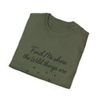 Cursive Chalkboard Writing T-Shirt