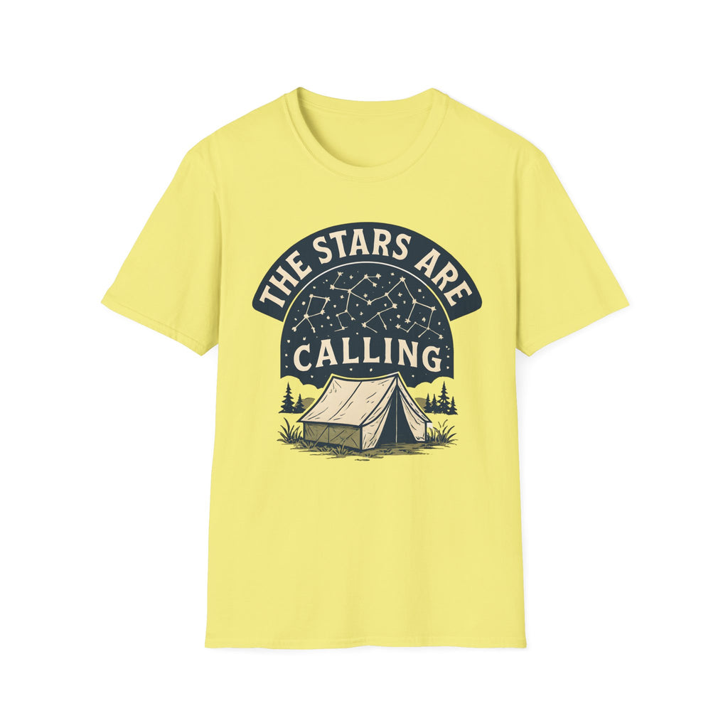 "The Stars Are Calling" Camping Tent Stargazing T-Shirt