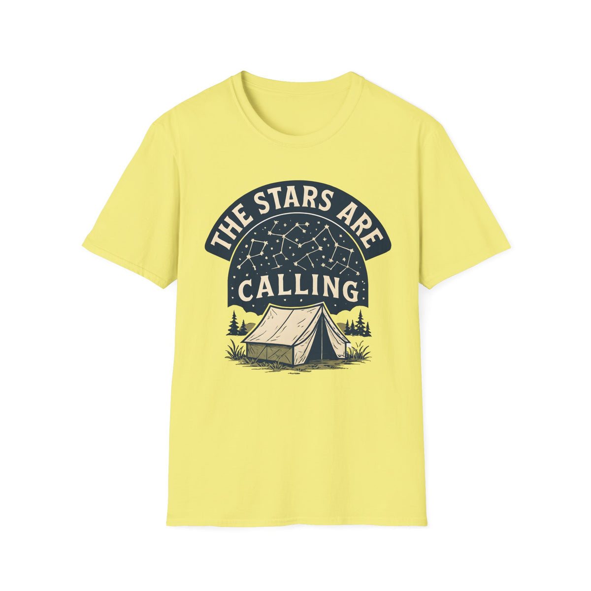 "The Stars Are Calling" Camping Tent Stargazing T-Shirt