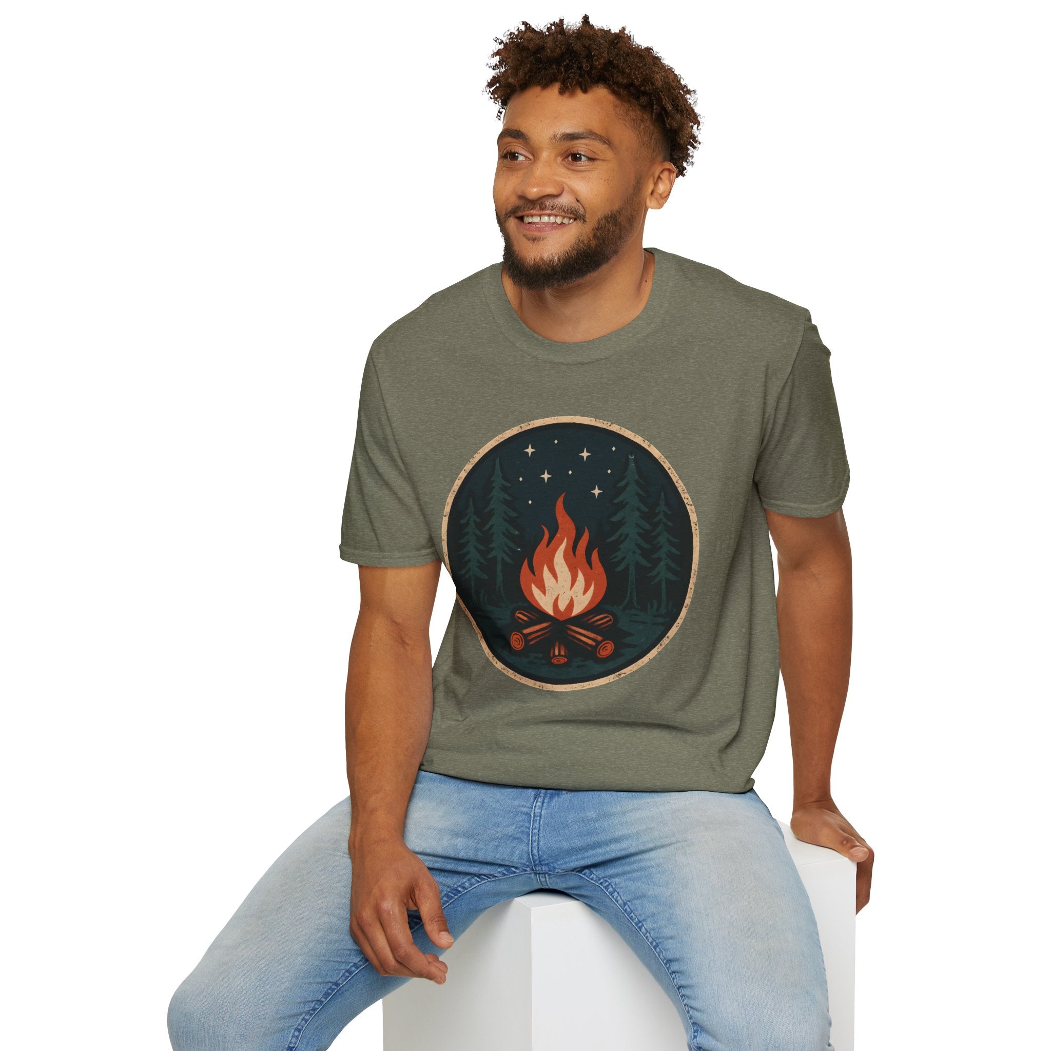 Forest Campfire at Night T-Shirt