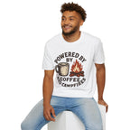 Powered By Coffee And Campfires Vintage Camping T-Shirt