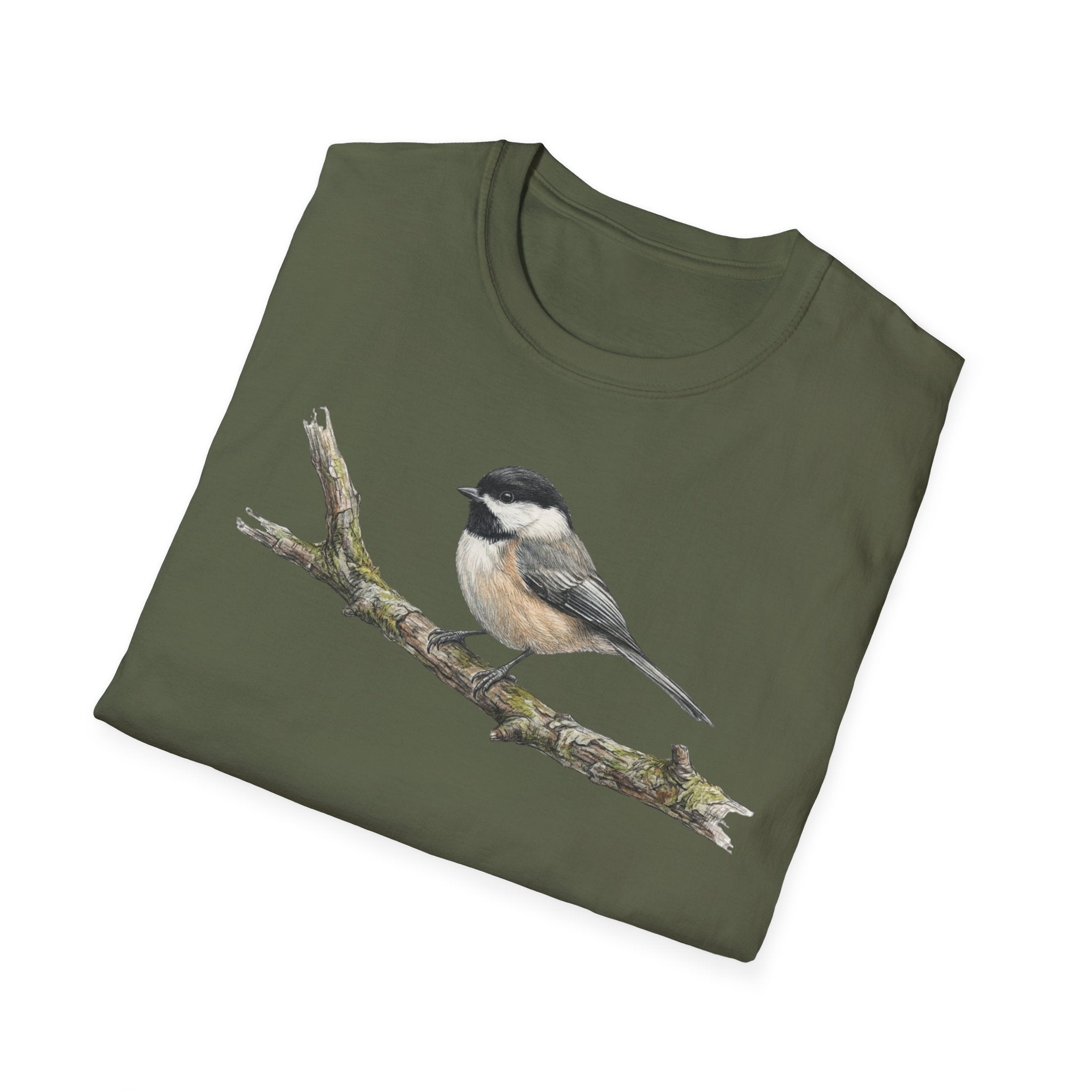 Copy of Chickadee Tee — Watercolor Songbird T‑Shirt
