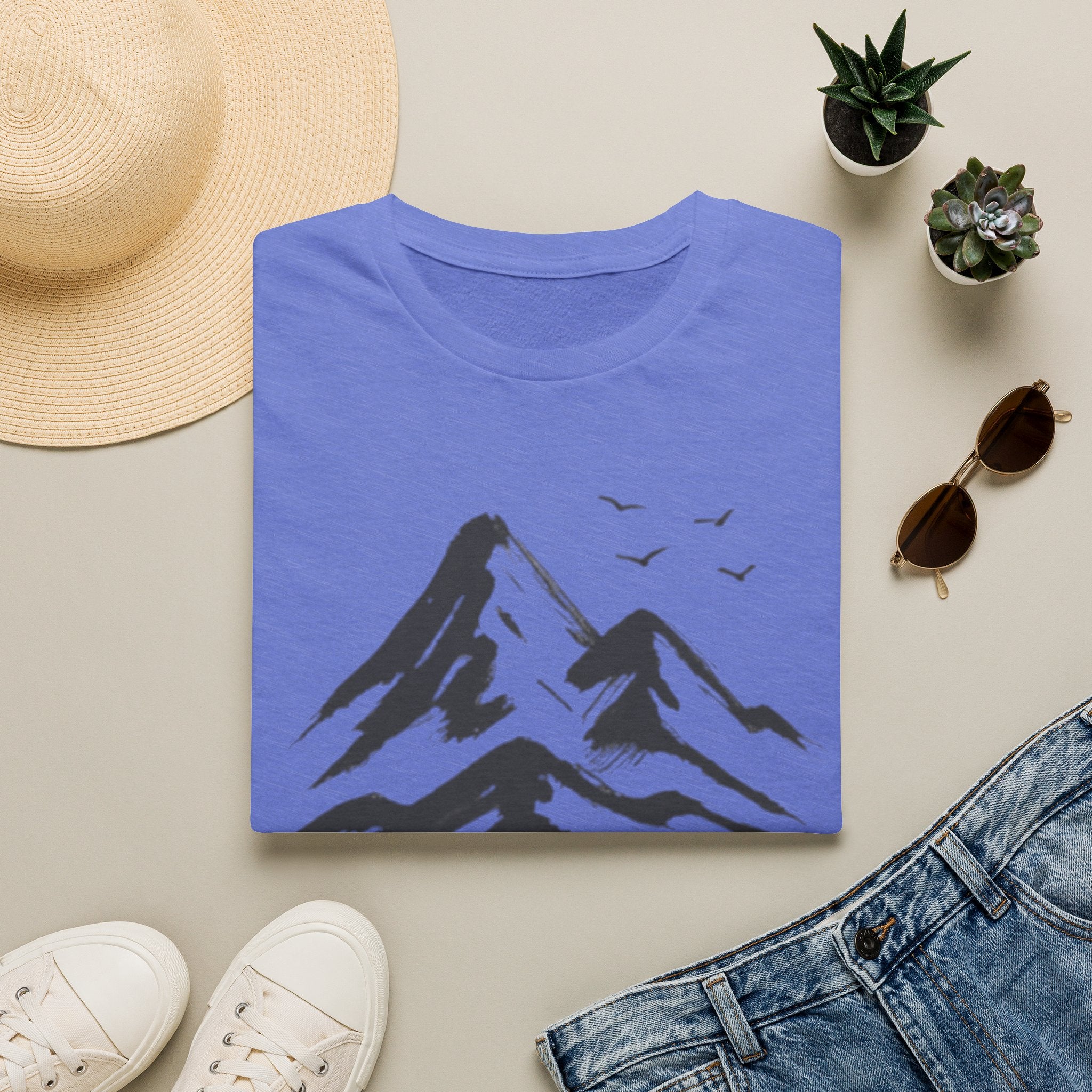 Mountains and Birds T-Shirt