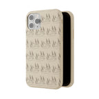 Biodegradable Phone Case — Eco-Friendly Forest Sketch Pattern