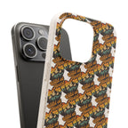 Eco-Friendly Phone Case — Vintage Camper Pattern Biodegradable iPhone Cover