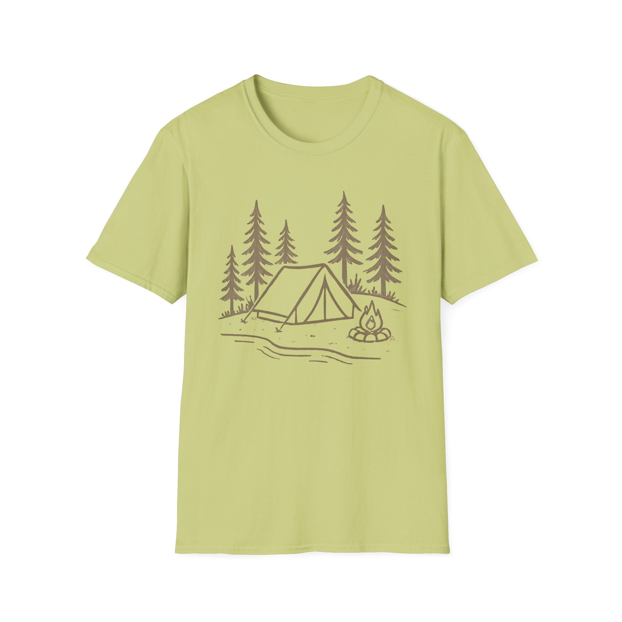 Camping Tent and Campfire T-Shirt