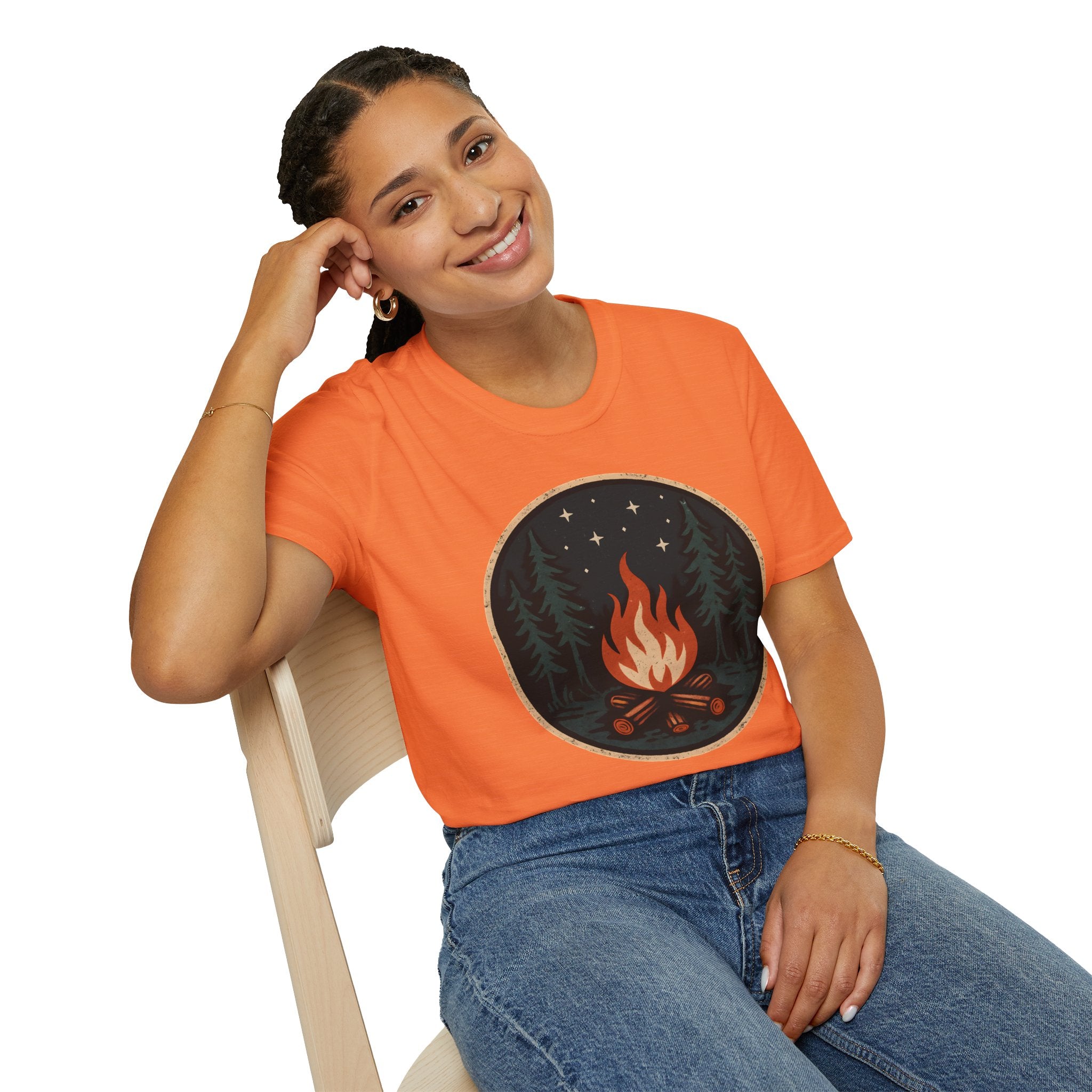 Forest Campfire at Night T-Shirt