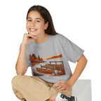 Youth T-Shirt — Autumn Lakeside Dock & Canoe Kids Tee