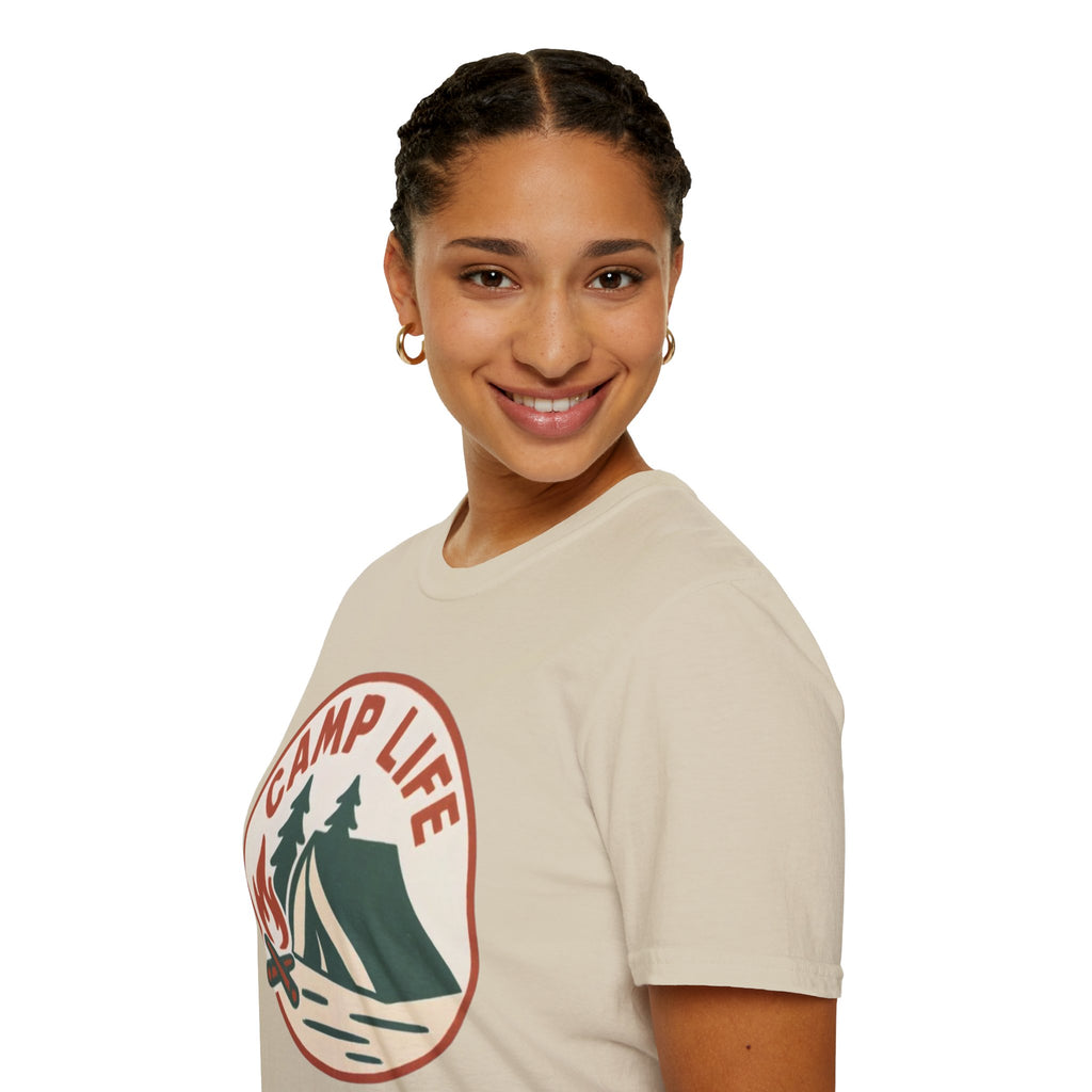 Camp Life T-Shirt — Tent & Campfire Outdoor Tee
