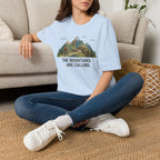 Campground Scenic T-Shirt — Minimalist Tent & Campfire Graphic