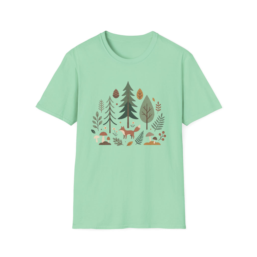 Woodland Fox T-Shirt — Nature Forest Camping Graphic Tee