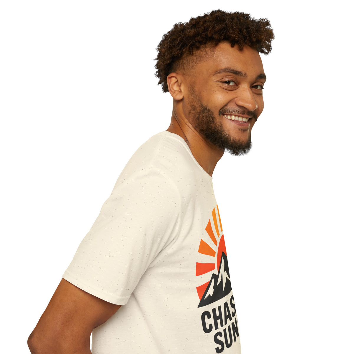 Chase The Sunrise Mountain T-Shirt — Sunrise & Peaks Graphic Tee