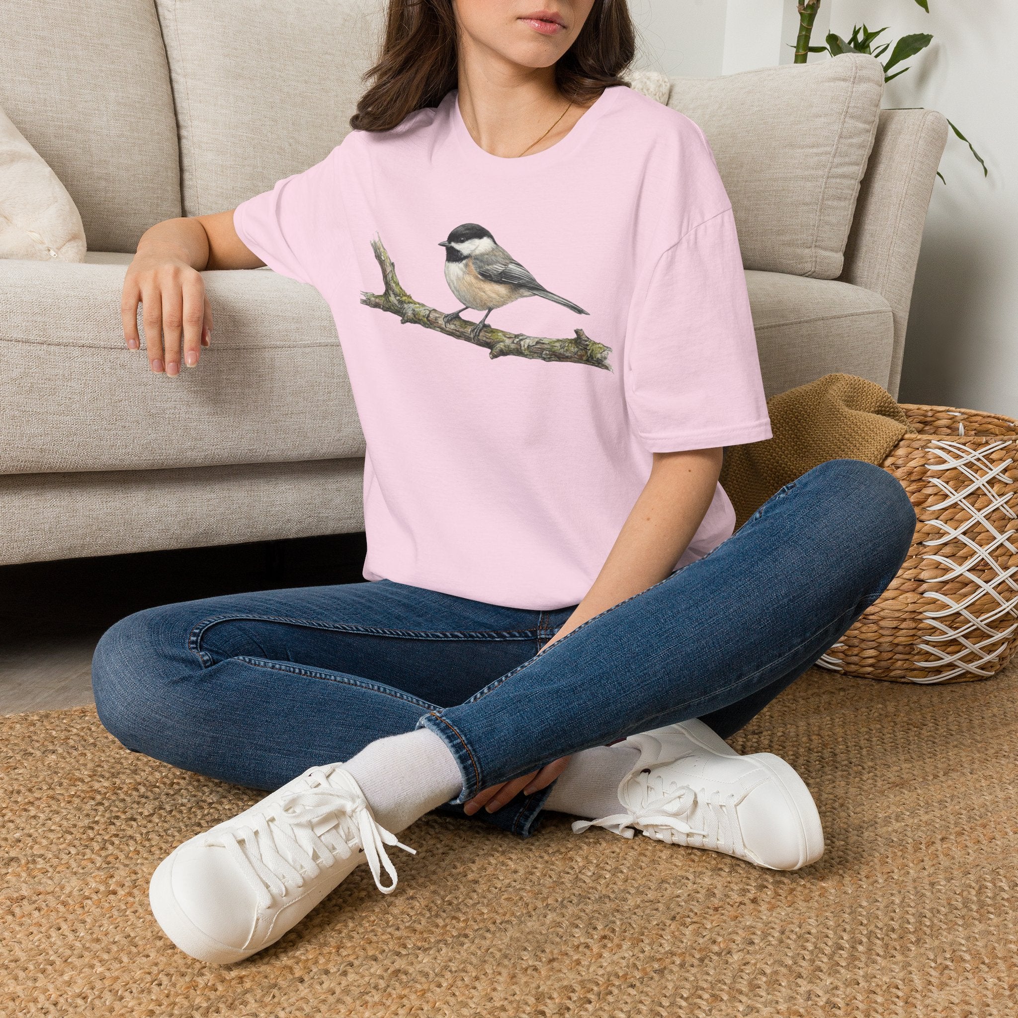 Copy of Chickadee Tee — Watercolor Songbird T‑Shirt