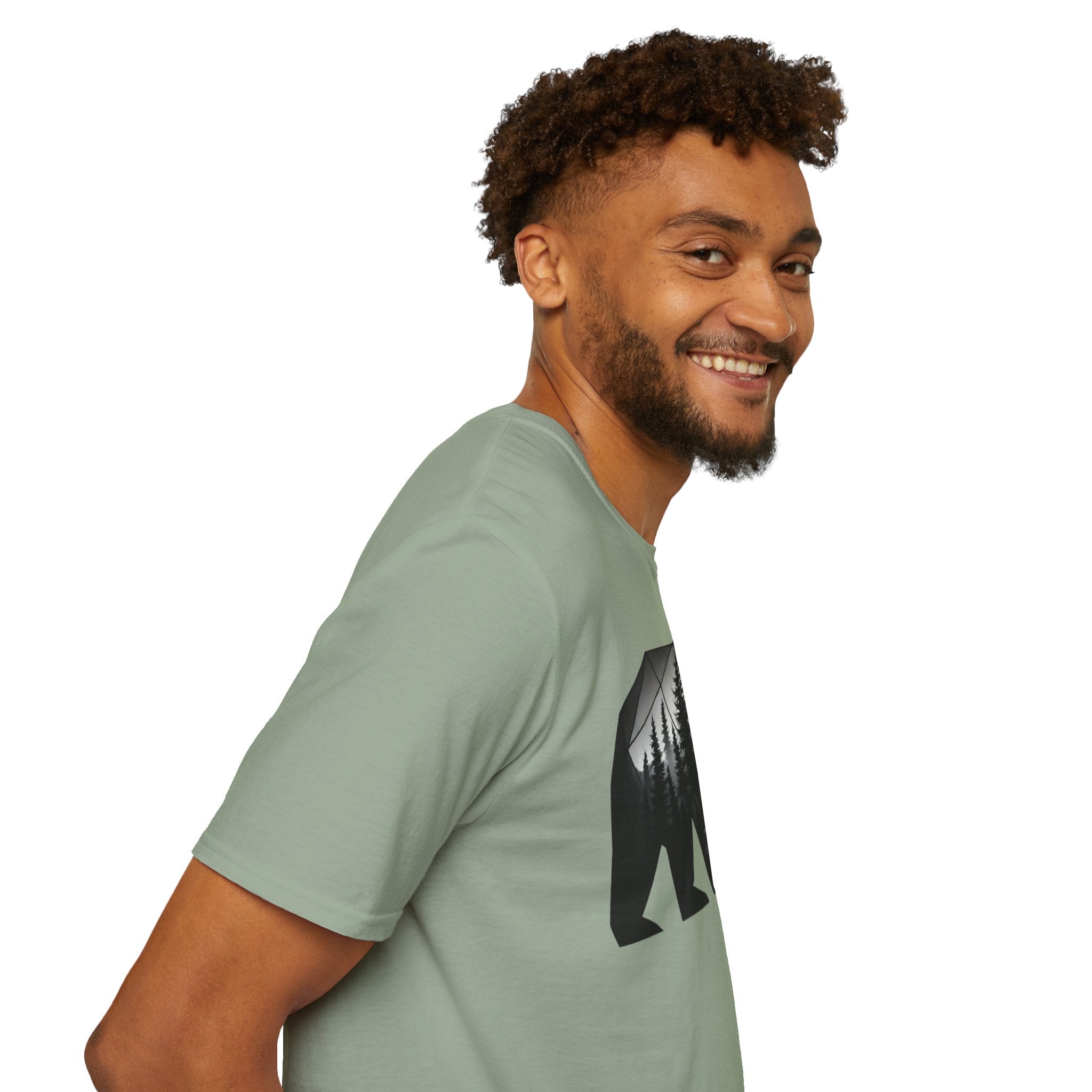 Geometric Forest Bear T-Shirt