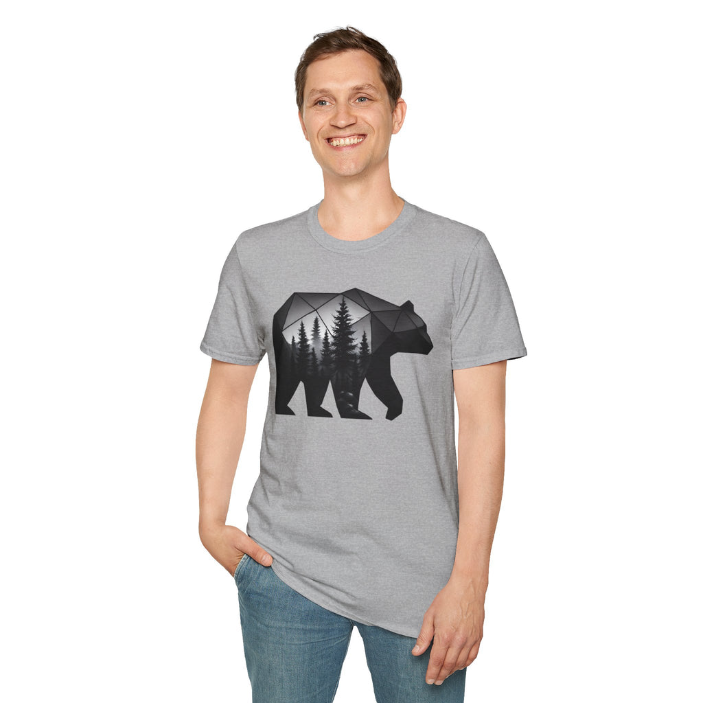 Geometric Forest Bear T-Shirt