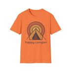 Happy Camper Retro Sunset Camping T-Shirt