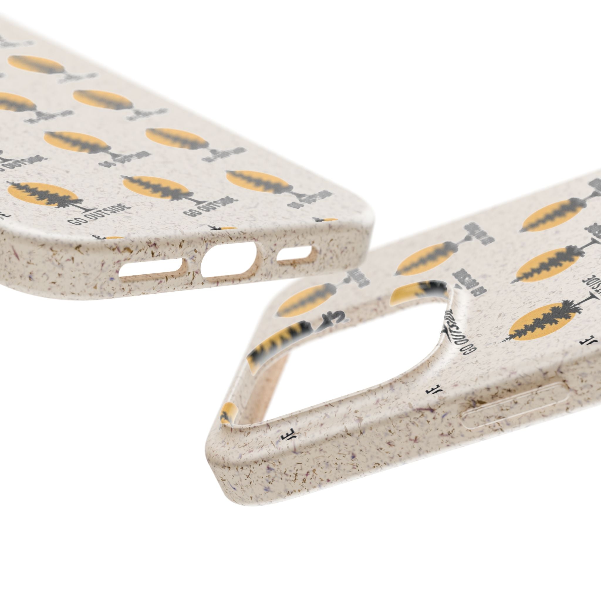 Biodegradable Phone Case — 'Go Outside' Recycled Eco-Friendly iPhone Cover