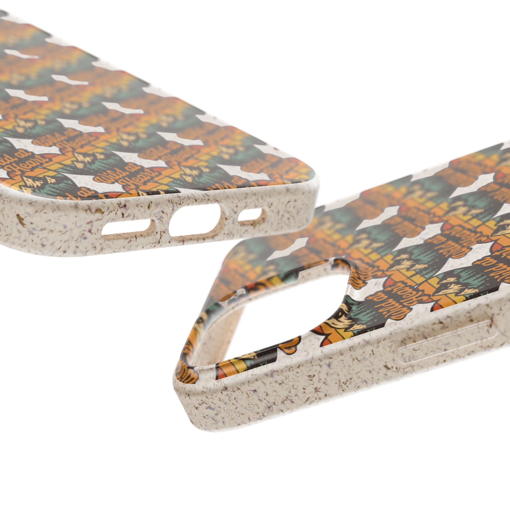 Eco-Friendly Phone Case — Vintage Camper Pattern Biodegradable iPhone Cover