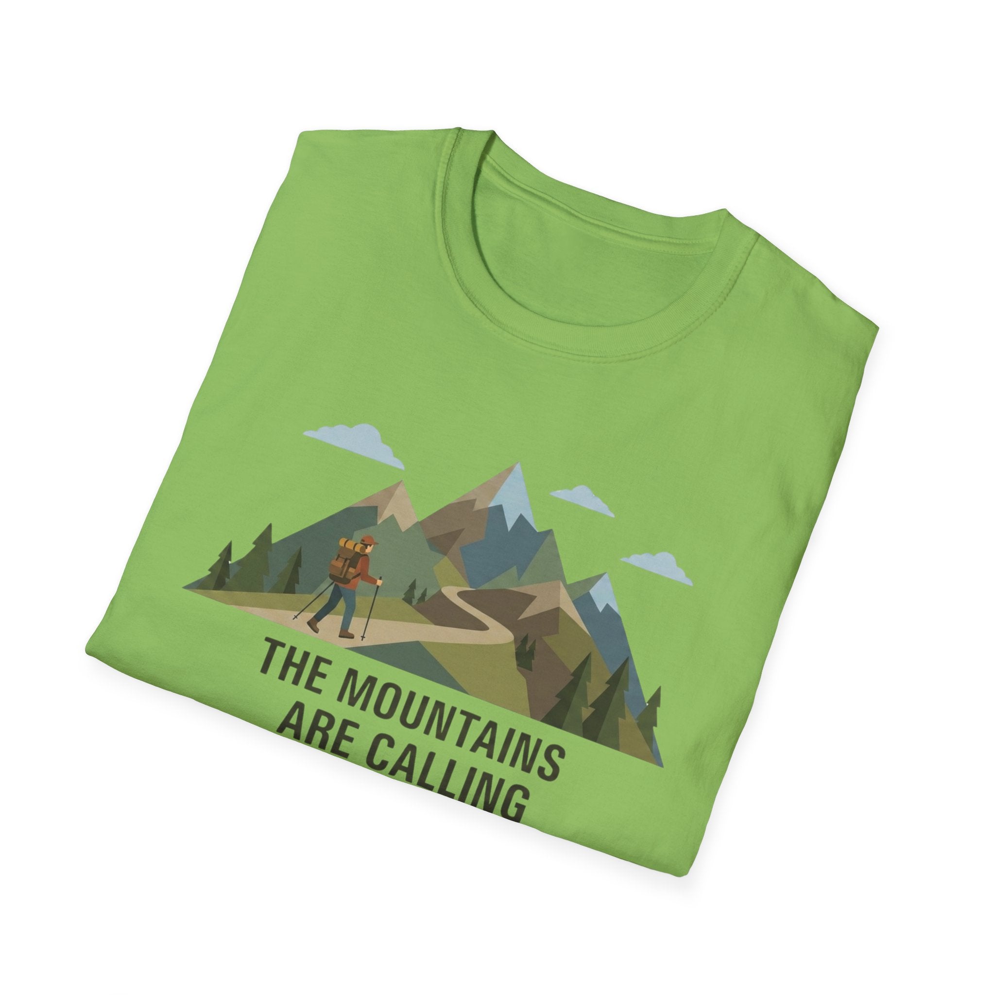 Campground Scenic T-Shirt — Minimalist Tent & Campfire Graphic