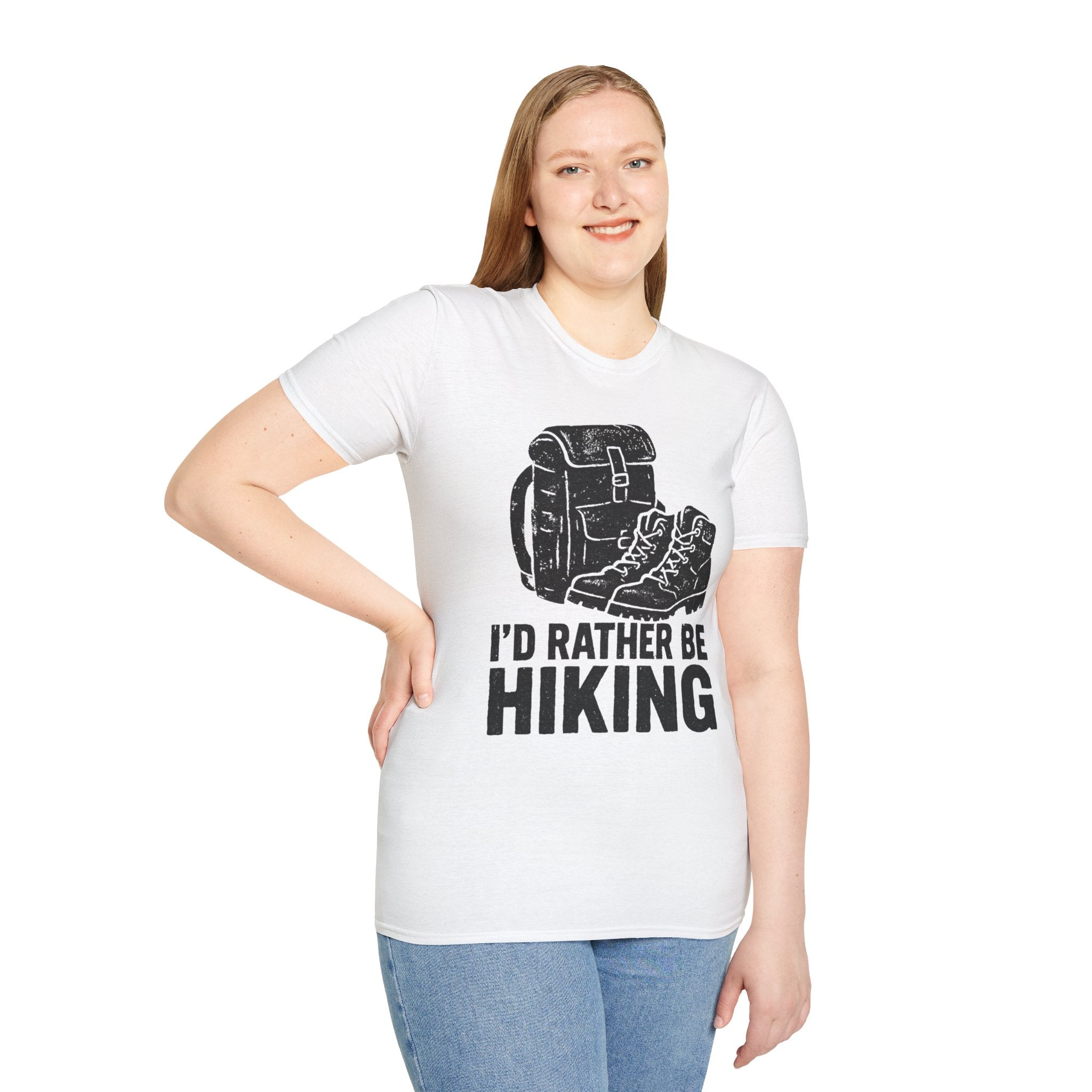 Boots & Backpack "I'd Rather Be Hiking" T-Shirt