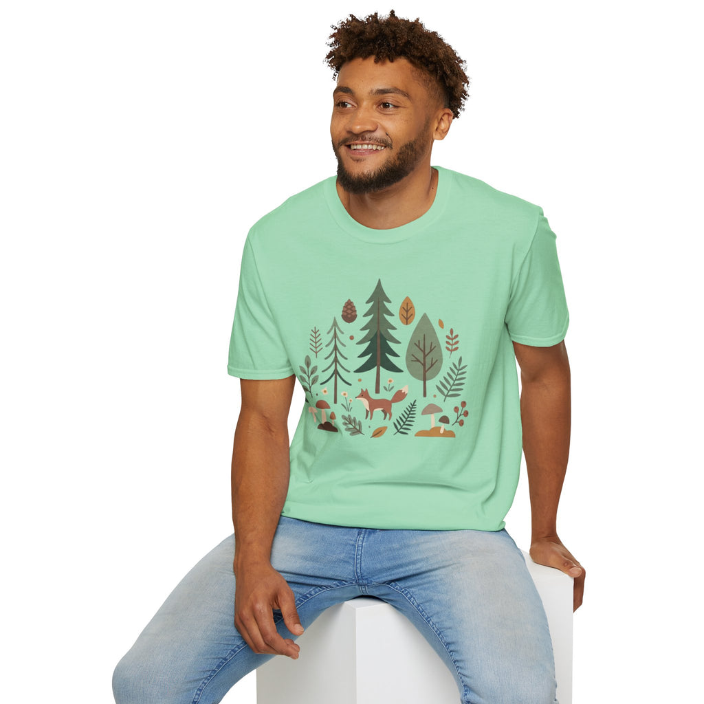 Woodland Fox T-Shirt — Nature Forest Camping Graphic Tee