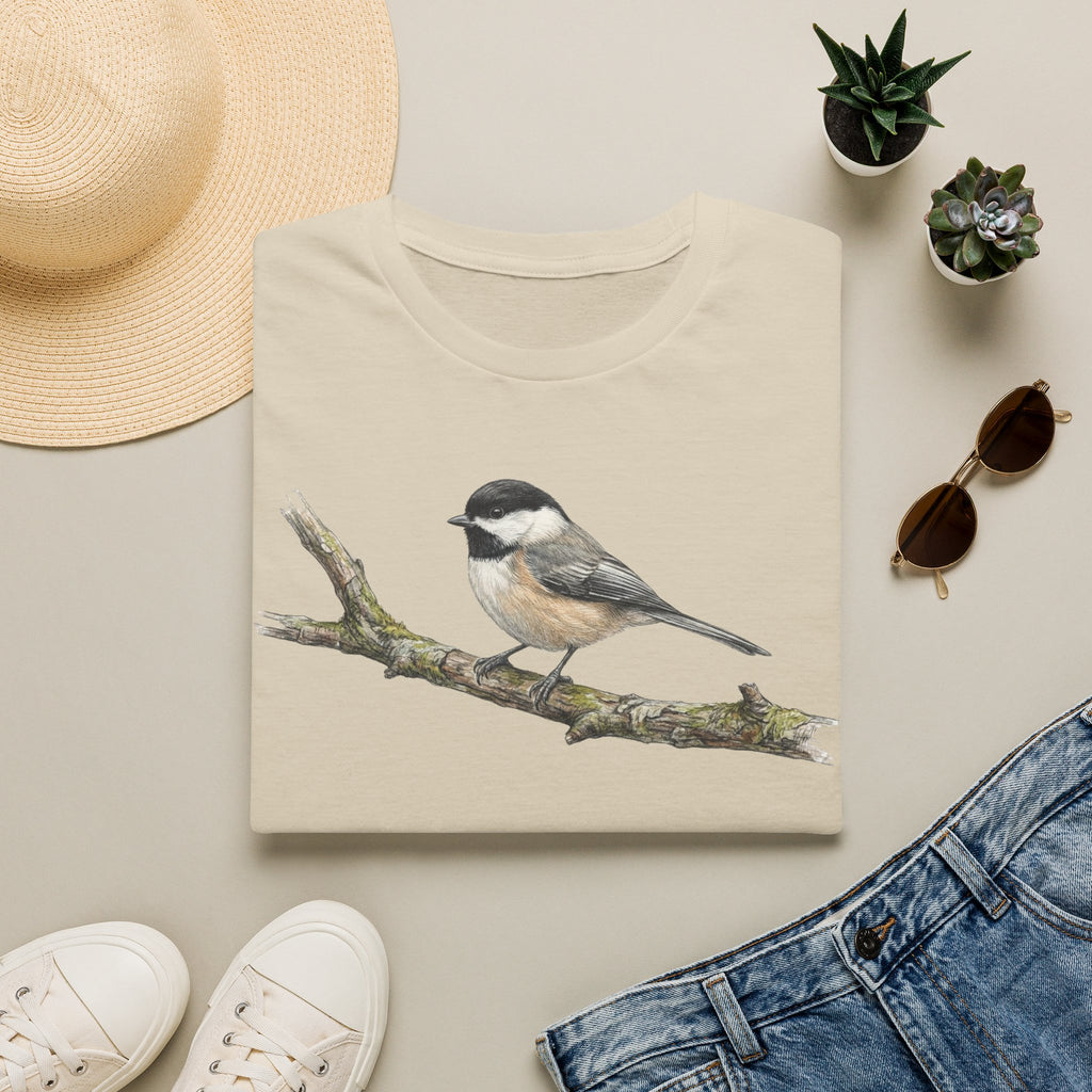 Copy of Chickadee Tee — Watercolor Songbird T‑Shirt