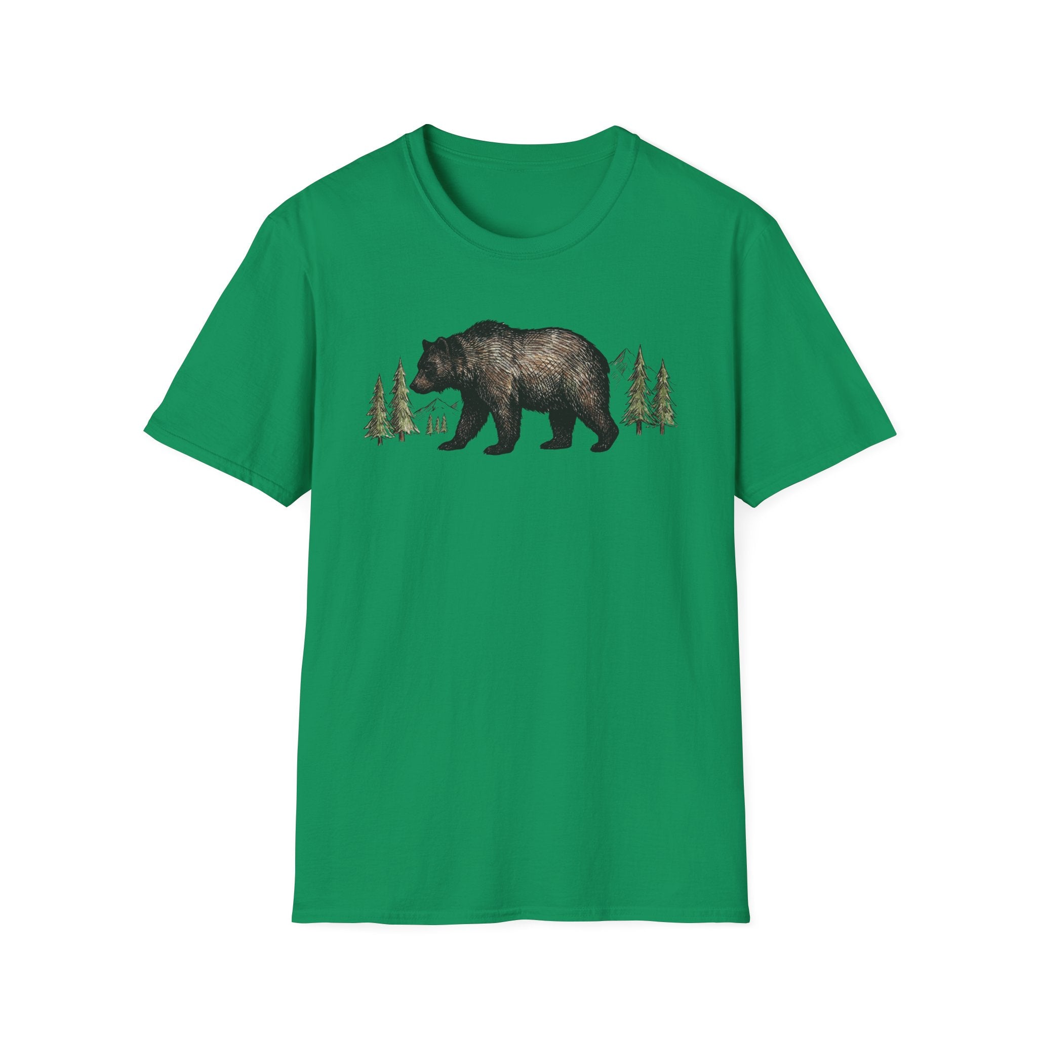 Bear & Pines T‑Shirt — Rustic Woodland Graphic Tee