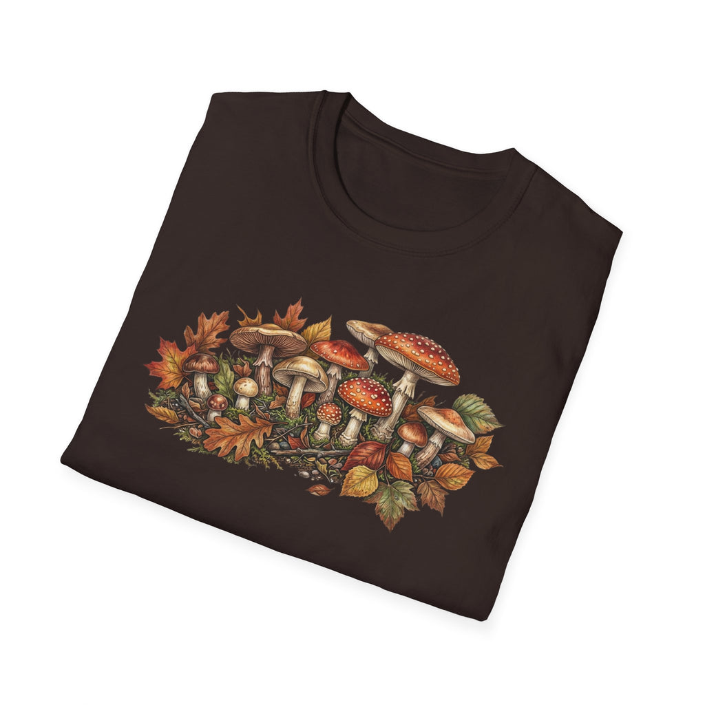 Mushroom & Autumn Leaves T-Shirt
