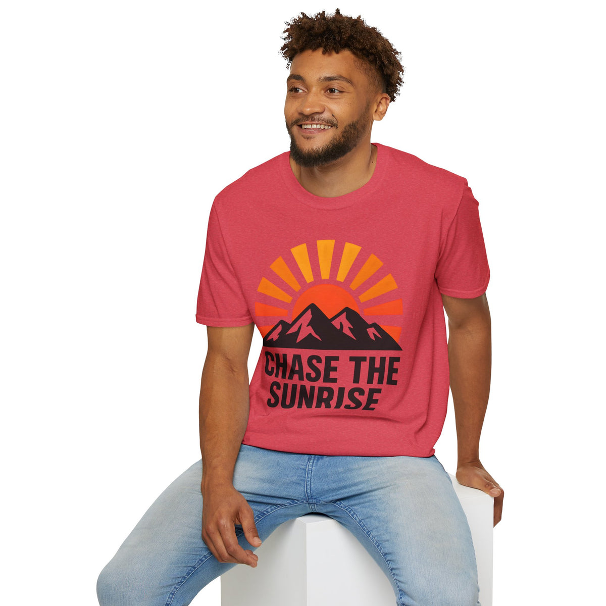 Chase The Sunrise Mountain T-Shirt — Sunrise & Peaks Graphic Tee