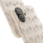 Biodegradable Phone Case — Eco-Friendly Forest Sketch Pattern