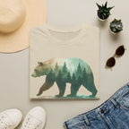 Forest Bear T-Shirt — Watercolor Woodland Bear Graphic Tee Shirt