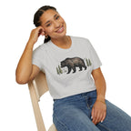 Bear & Forest T‑Shirt - Rustic Woodland Graphic Tee