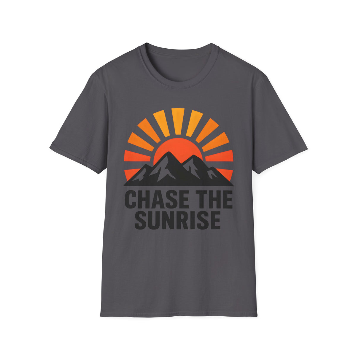 Chase The Sunrise Mountain T-Shirt — Sunrise & Peaks Graphic Tee