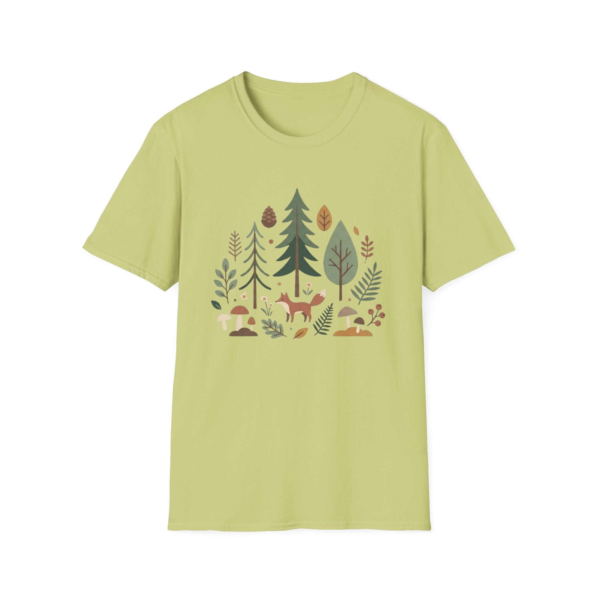 Woodland Fox T-Shirt — Nature Forest Camping Graphic Tee