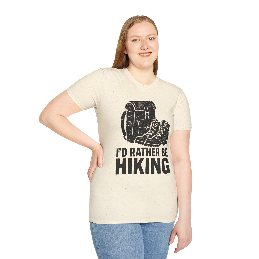 Boots & Backpack "I'd Rather Be Hiking" T-Shirt