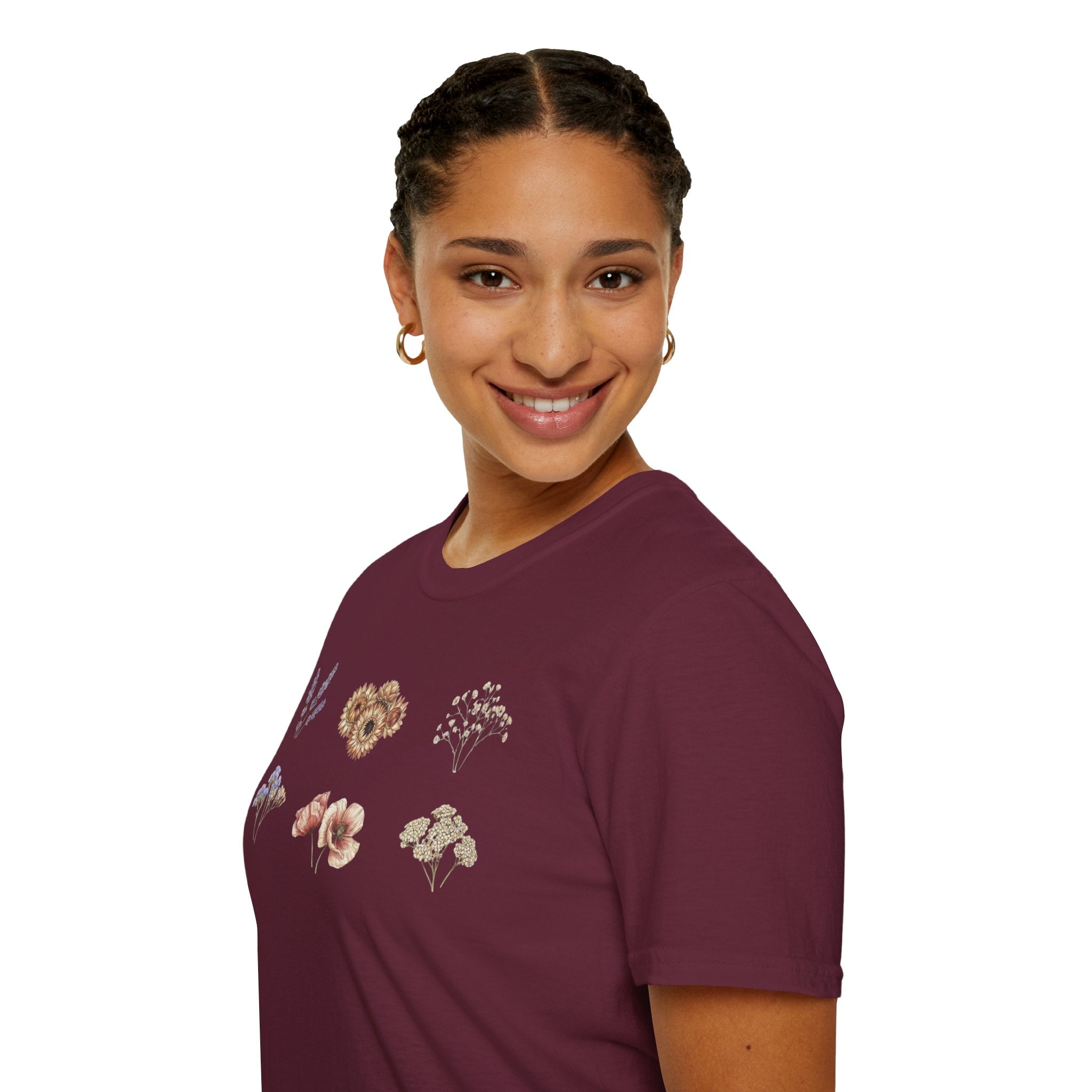 Floral Mini Bouquet T-Shirt — Vintage Botanical Graphic Tee