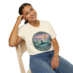 "Drift Into The Quiet Places" Kayak Sunset T‑Shirt — Outdoor Relaxation Tee Shirt