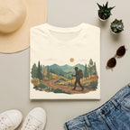 Hiker Mountain Sunset T-Shirt — Scenic Trail Adventure Tee